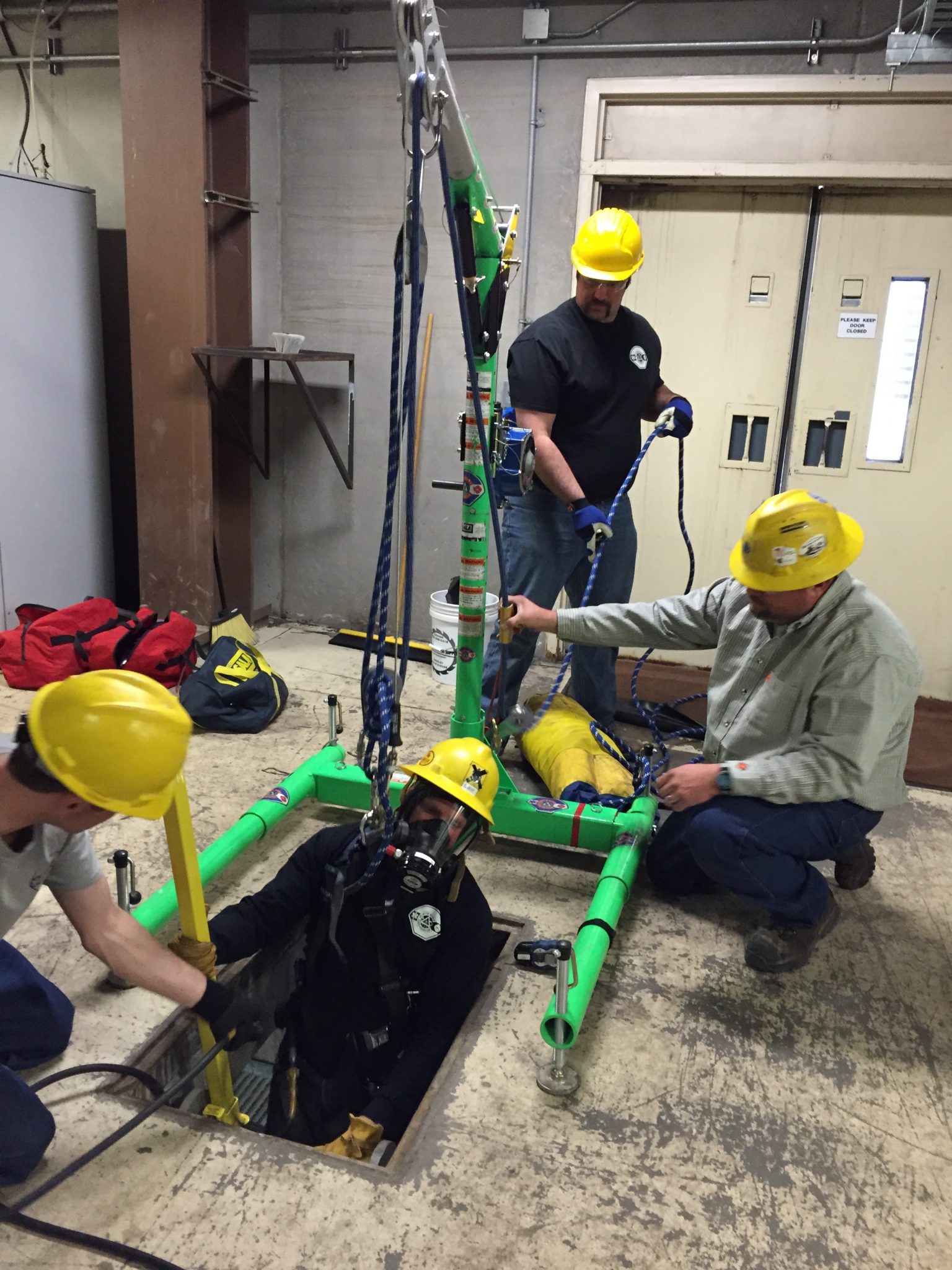 Confined Space Rescue Plan Flow Chart